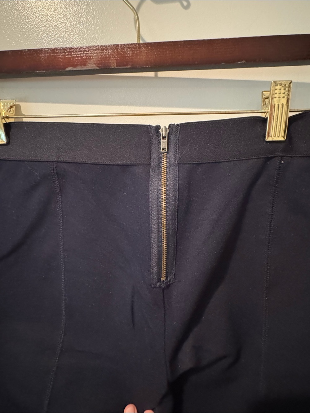 J. Crew Womens Navy Ankle Cropped Pants Size 10S (10 Short) - Picture 4 of 6